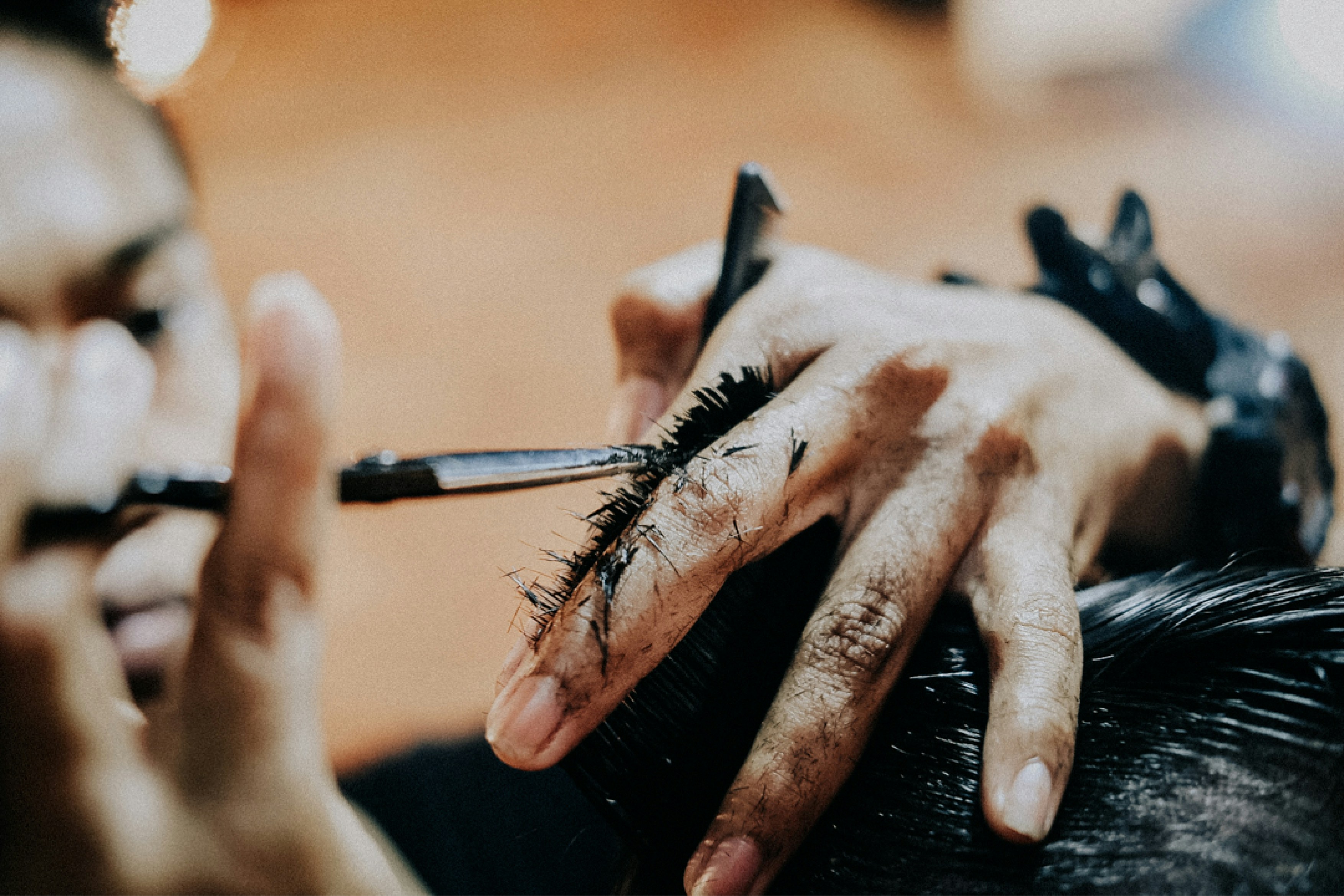 Boy Getting A Haircut